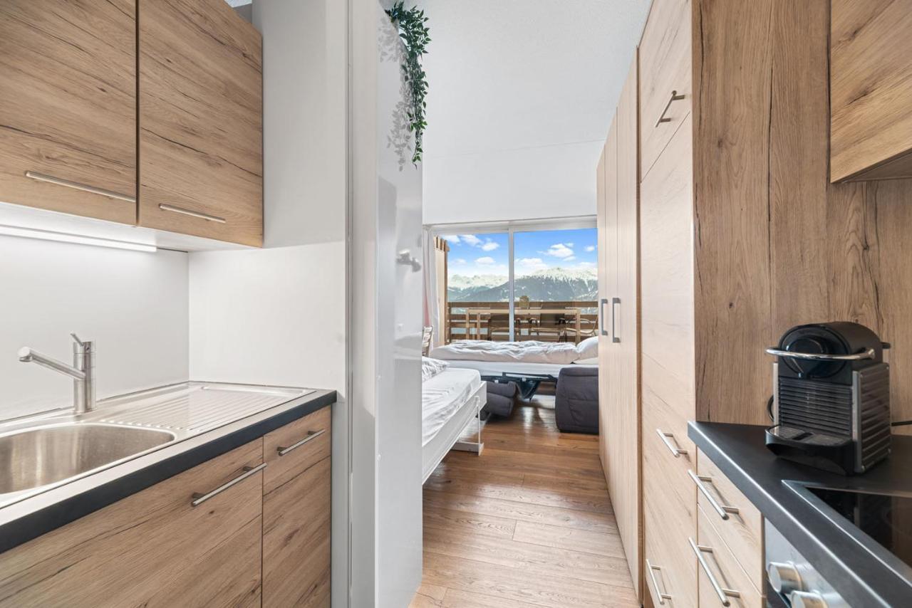 Chaleureux Studio A Anzere, Accessible A Ski, Proche De Tout ภายนอก รูปภาพ